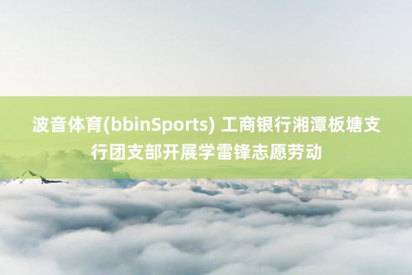 波音体育(bbinSports) 工商银行湘潭板塘支行团支部开展学雷锋志愿劳动