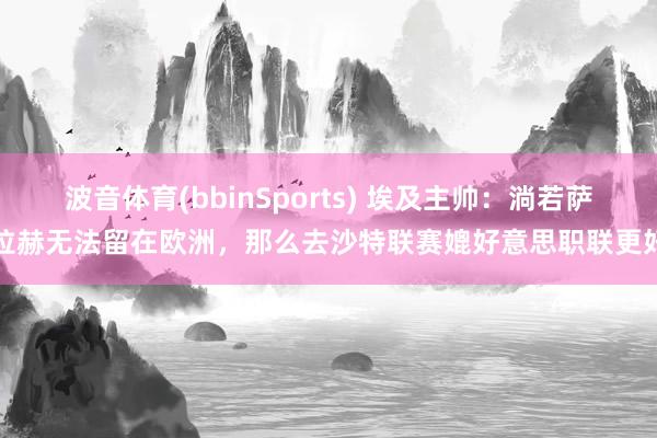 波音体育(bbinSports) 埃及主帅：淌若萨拉赫无法留在欧洲，那么去沙特联赛媲好意思职联更好