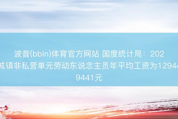 波音(bbin)体育官方网站 国度统计局：2025年城镇非私营单元劳动东说念主员年平均工资为129441元