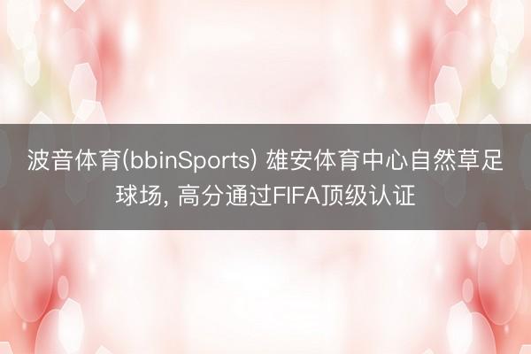 波音体育(bbinSports) 雄安体育中心自然草足球场， 高分通过FIFA顶级认证
